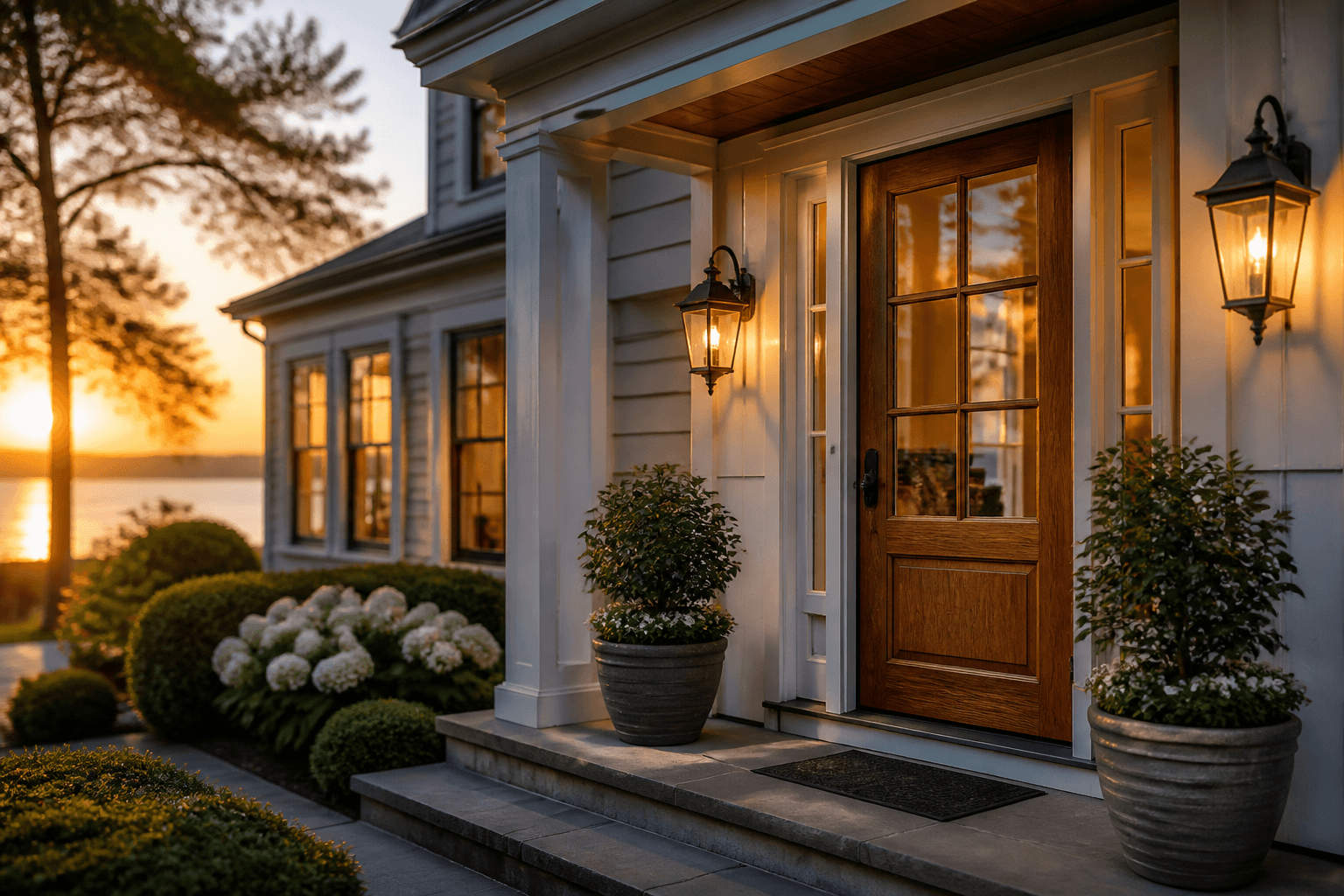 Welcoming home entrance in Turlock